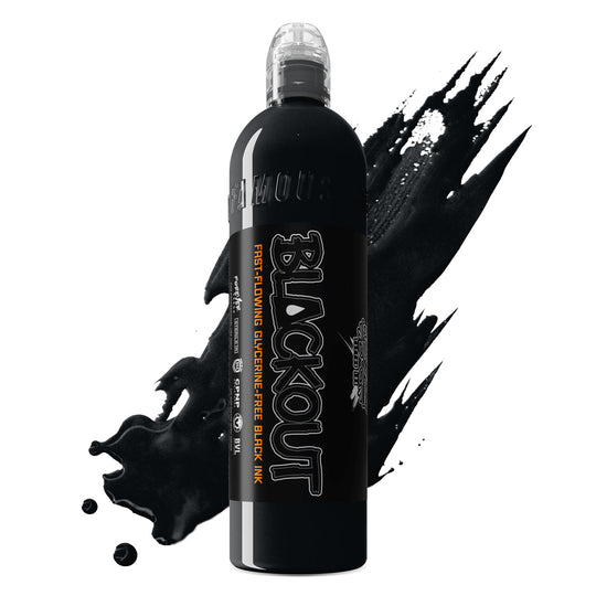 World Famous Tattoo Ink - Blackout 1 oz