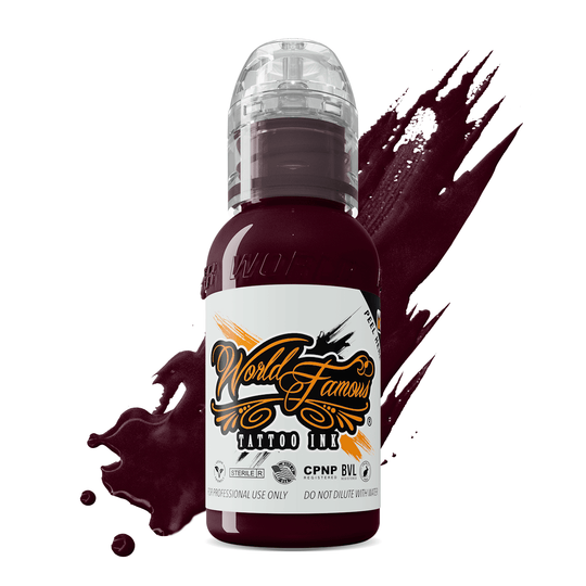 World Famous Tattoo Ink - Burgundy Wine 1 oz