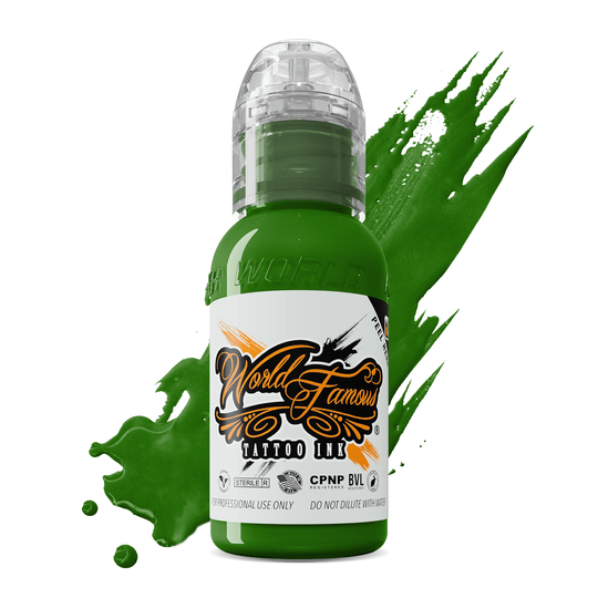 World Famous Tattoo Ink - Everglades Green 1 oz