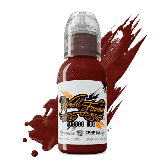 World Famous Tattoo Ink - Red Square 1 oz