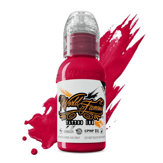 World Famous Tattoo Ink - Rose Red 1 oz