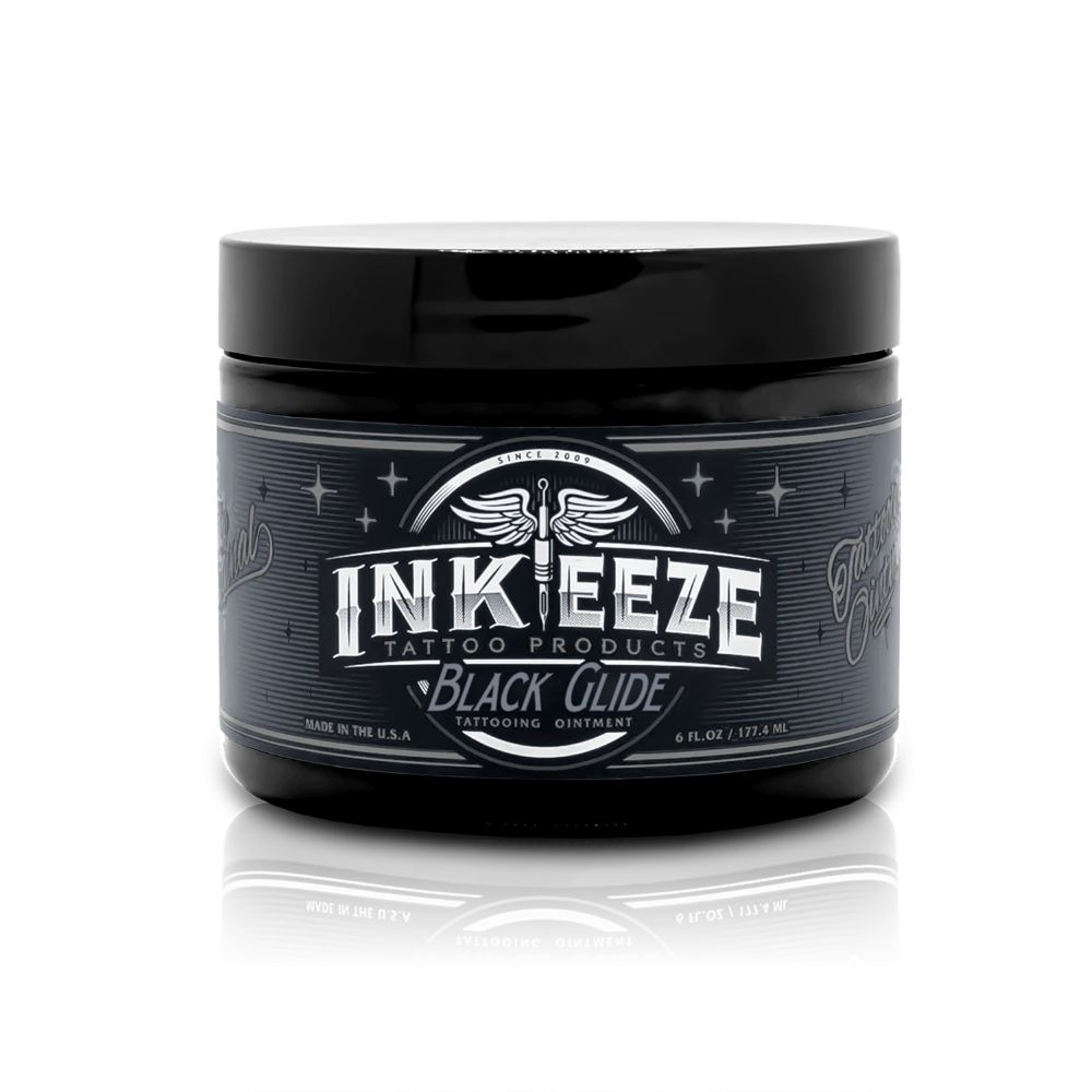 INKEEZE Black Glide Tattooing Ointment ‚ 6oz Jar - TATXMEDICAL