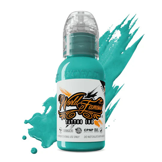 World Famous Tattoo Ink - Bahama Blue 1 oz