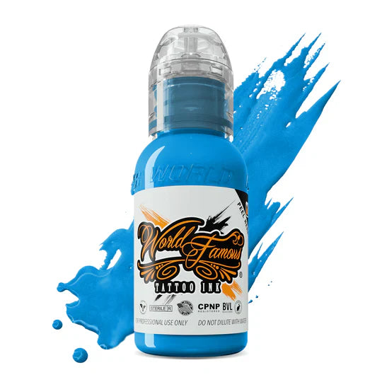 World Famous Tattoo Ink - Einstein Blue 1 oz