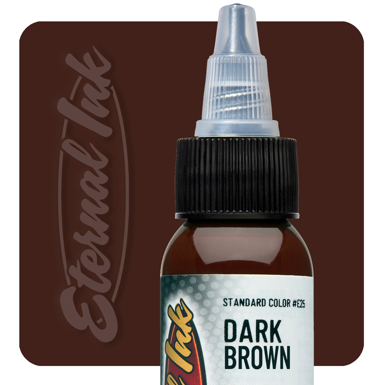 Eternal Tattoo Ink -  Dark Brown 1 oz