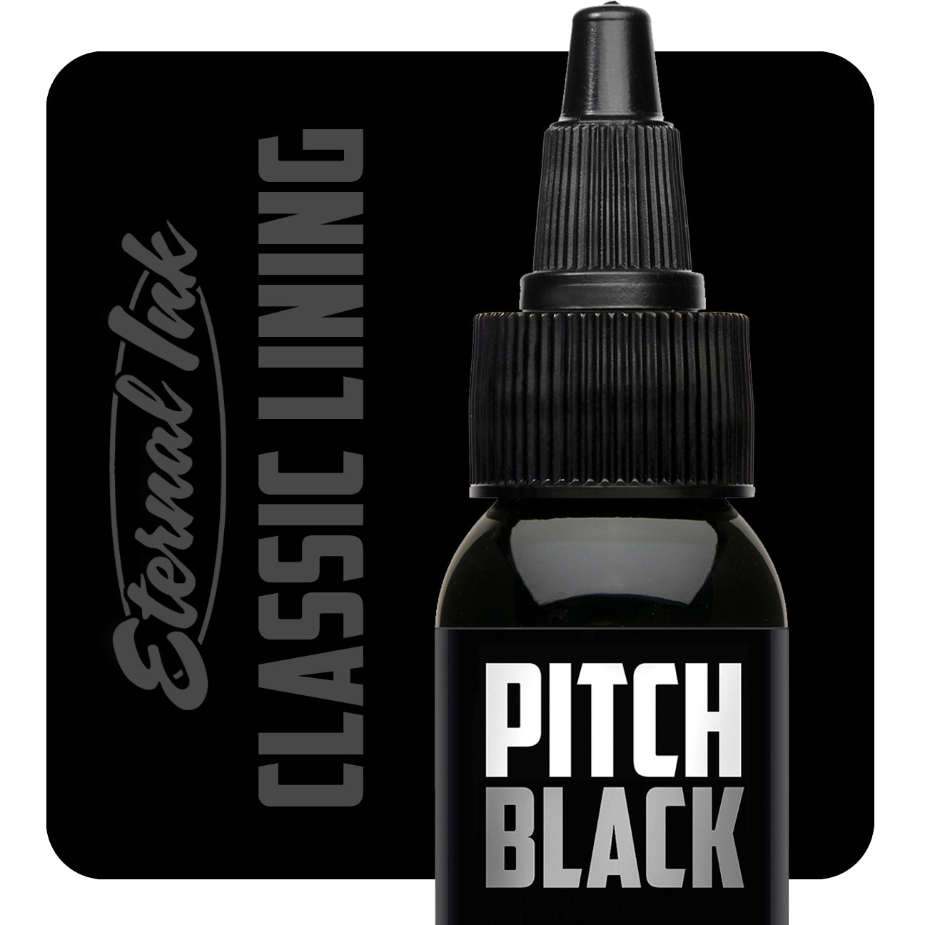 Eternal Tattoo Ink -  Pitch Black - Classic Lining - 1 oz