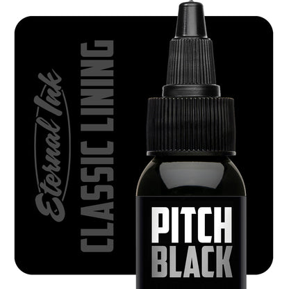 Eternal Tattoo Ink -  Pitch Black - Classic Lining - 1 oz