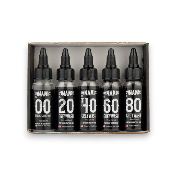 Dynamic Greywash Tattoo Ink Set 4 Bottles - 1oz
