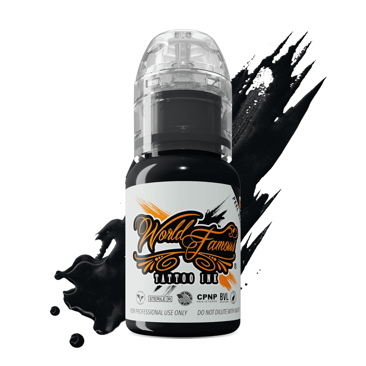 World Famous Tattoo Ink - Blackout 1 oz