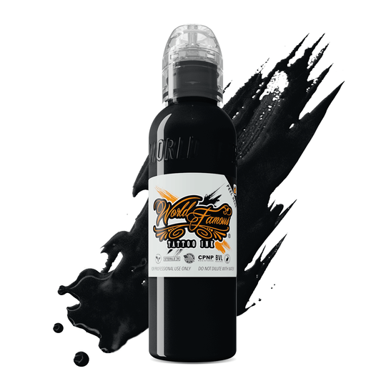 World Famous Tattoo Ink - Blackout 1 oz
