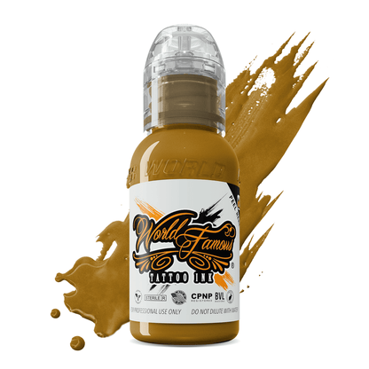 World Famous Tattoo Ink - Spanish Gold 1 oz