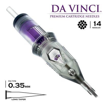 Bishop - 14RS LT #12 (0.35mm) - 20pc - Round Shader Tattoo Cartridges