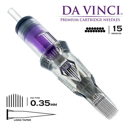 Bishop - 15CM LT #12 (0.35mm) - 20pc - Curved Magnum Tattoo Cartridges