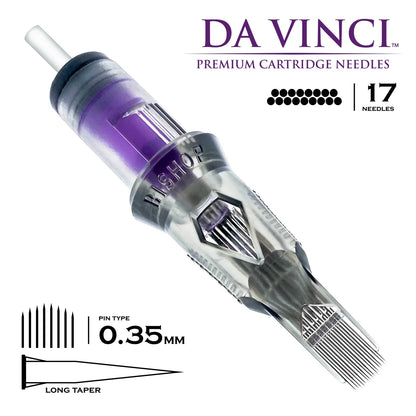 Bishop - 17CM LT #12 (0.35mm) - 20pc - Curved Magnum Tattoo Cartridges