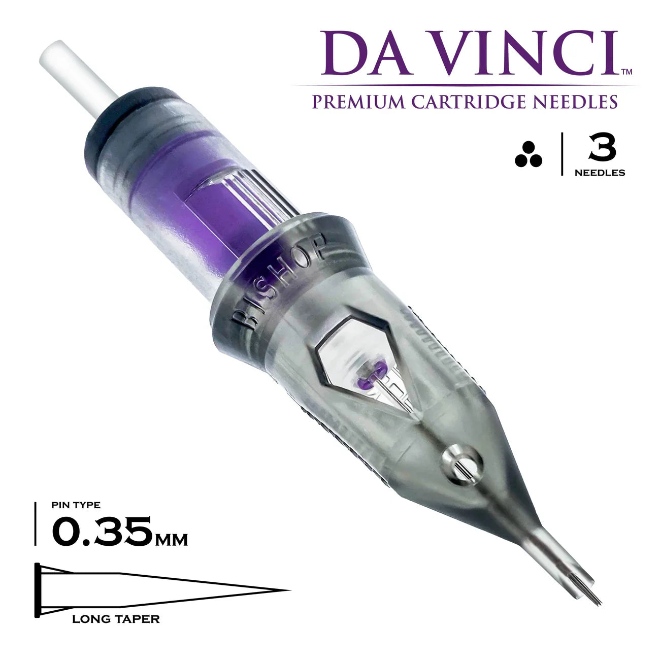 Bishop - 3RL LT #12 (0.35mm) - 20pc - Round Liner Tattoo Cartridges