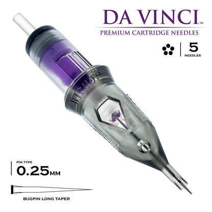 Bishop - 5RL LT #8 (0.25mm) - 20pc - Round Liner Tattoo Cartridges