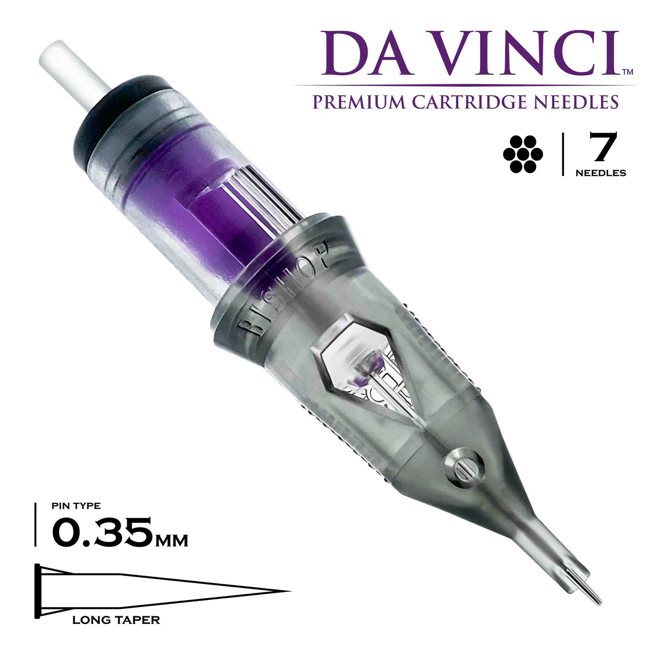 Bishop - 7RL LT #12 (0.35mm) - 20pc - Round Liner Tattoo Cartridges