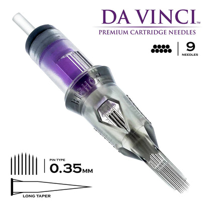 Bishop - 9CM LT #12 (0.35mm) - 20pc - Curved Magnum Tattoo Cartridges