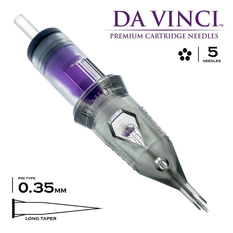 Bishop - 5RS LT #12 (0.35mm) - 20pc - Round Shader Tattoo Cartridges