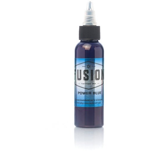 Fusion Ink - Color Power Blue 1 oz - TATX.comTATTOO INK