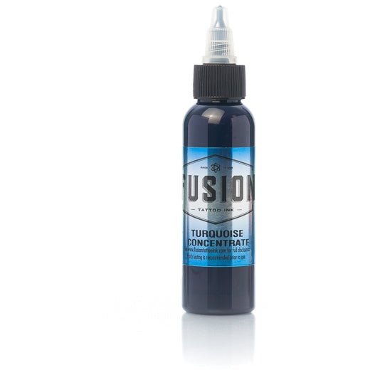 Fusion Ink - Color Turquoise Concentrate 1 oz - TATX.comTATTOO INK