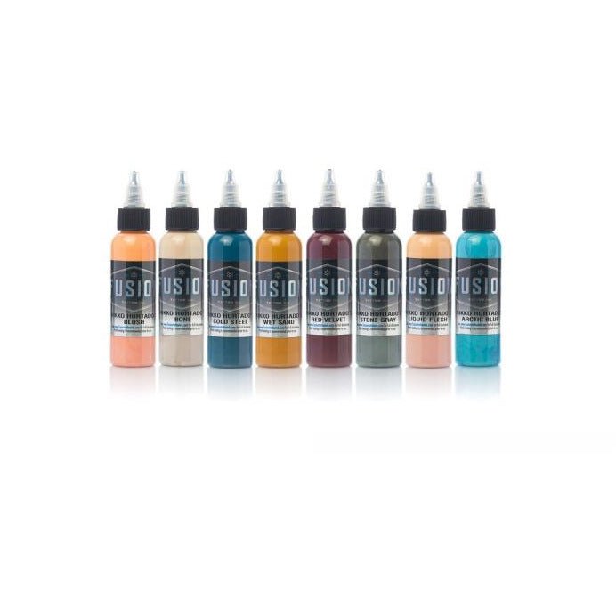 Fusion Ink - Nikko Hurtado 8-Color Palette Signature Set 1oz - TATX.comTATTOO INK