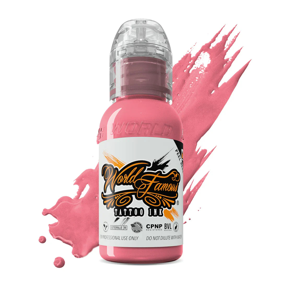 World Famous Tattoo Ink - Flying Pig Pink 1 oz