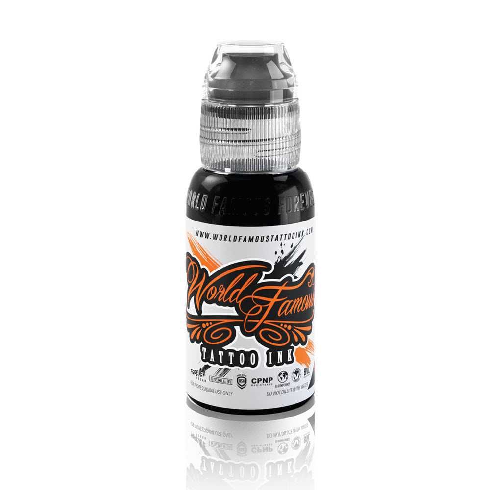 World Famous Tattoo Ink - Pitch Black 1 oz